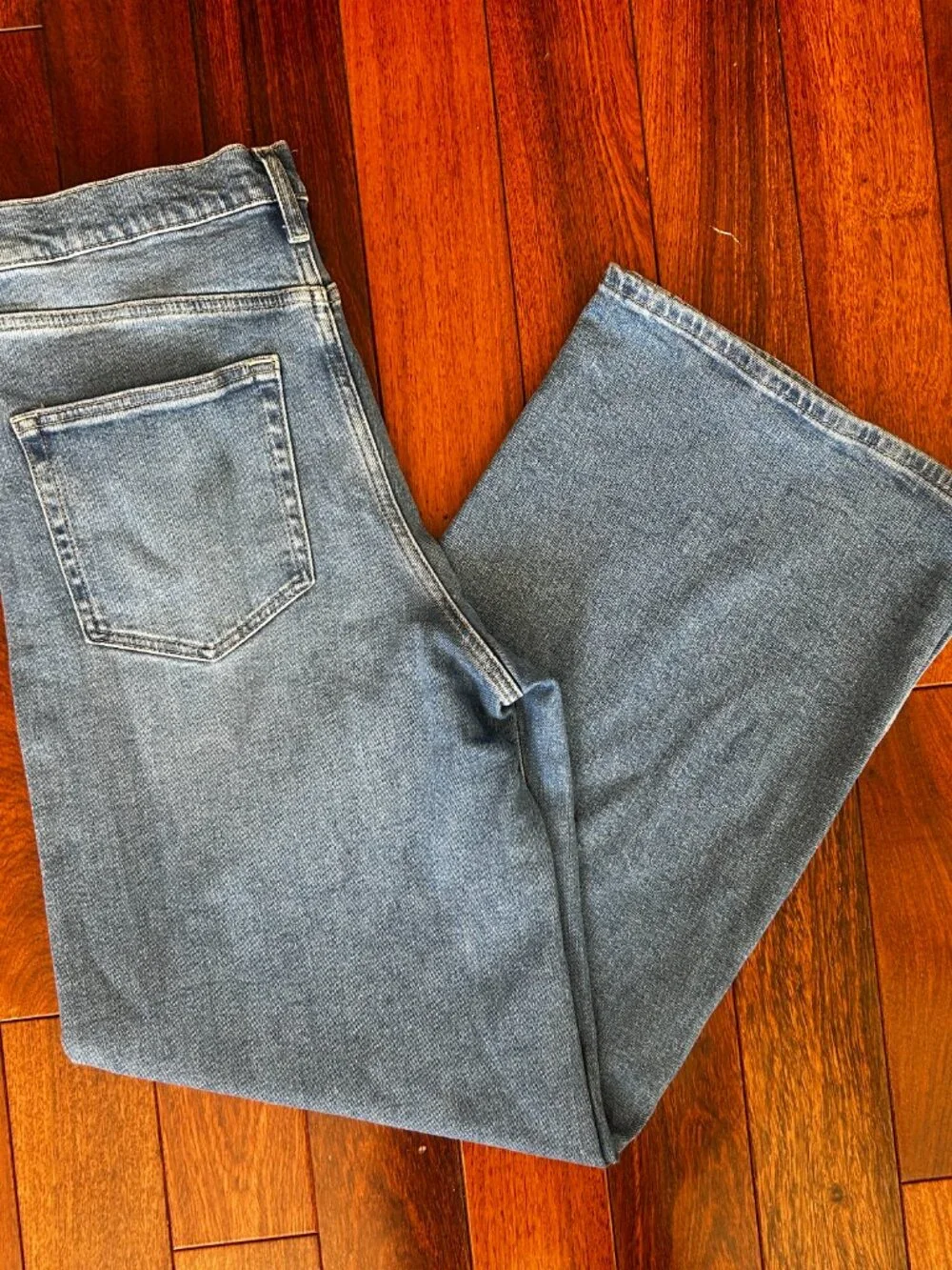 Z Supply High Rise Wide Leg Jeans Light Wash Denim Size 30 - Picture 4 of 6